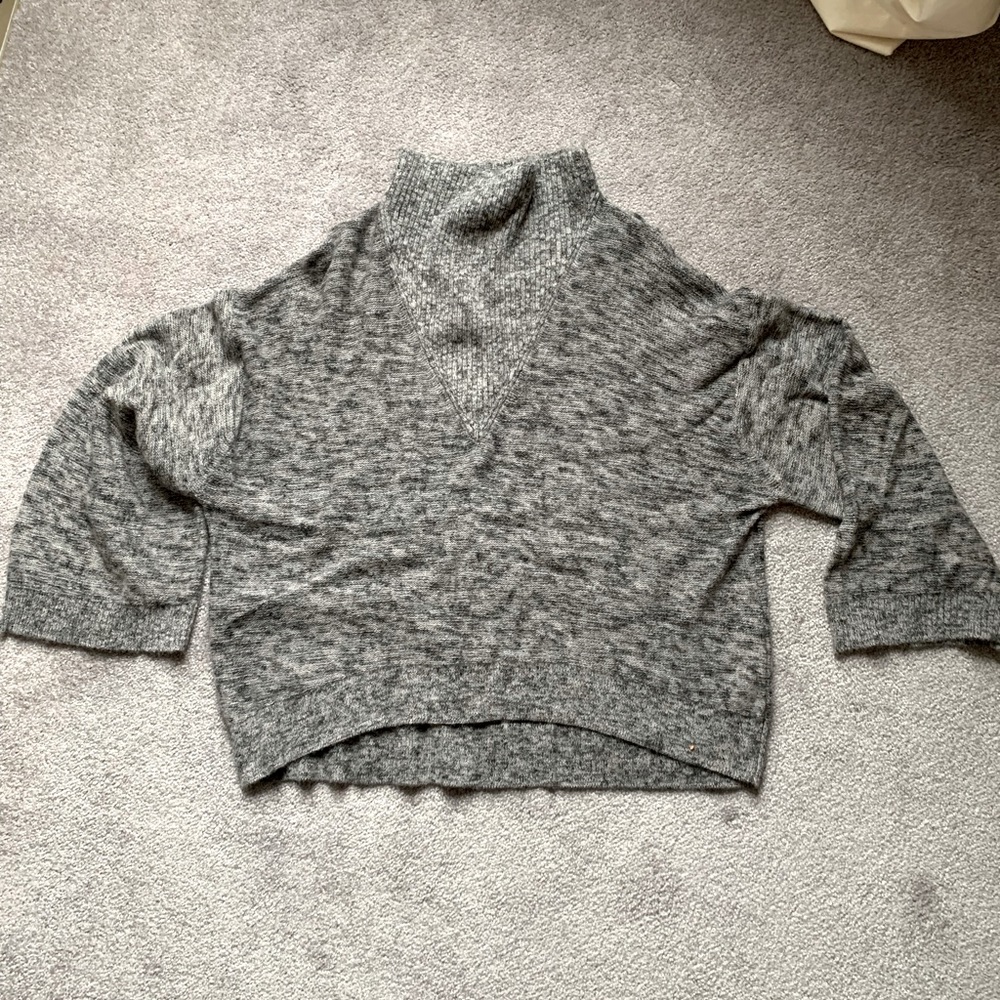 3.1 Phillip Lim Gray Mohair Cowlneck Sweater Size M